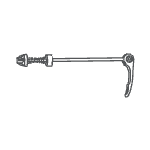 Cierre rápido rueda delantera*1